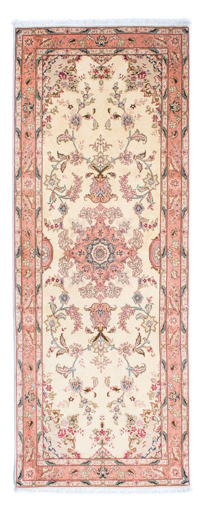 Alfombra de pasillo Alfombra Persa - Tabriz - Real - 221 x 82 cm - beige