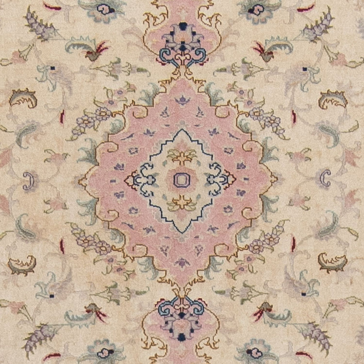 Alfombra de pasillo Alfombra Persa - Tabriz - Real - 397 x 87 cm - beige