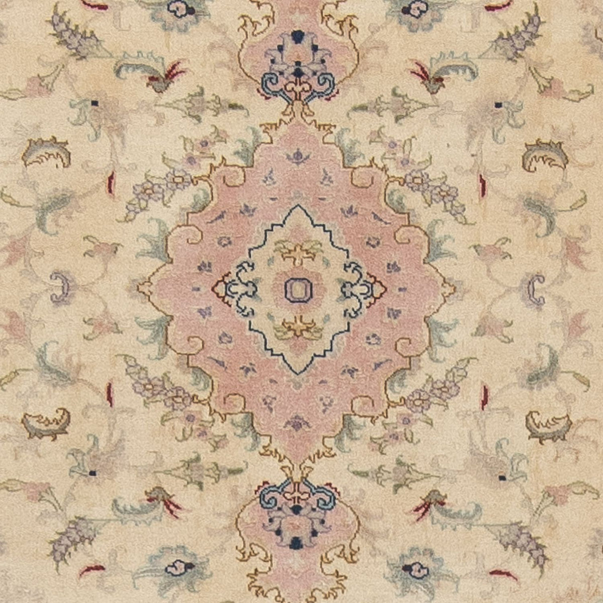 Alfombra de pasillo Alfombra Persa - Tabriz - Real - 397 x 86 cm - beige