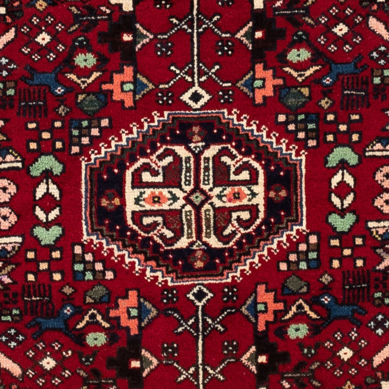 Alfombra persa - Nómada - 150 x 101 cm - rojo oscuro