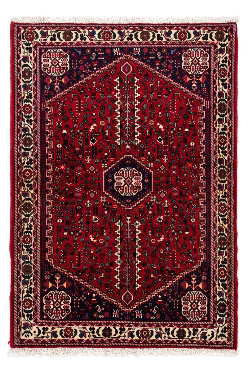Alfombra persa - Nómada - 149 x 106 cm - rojo oscuro