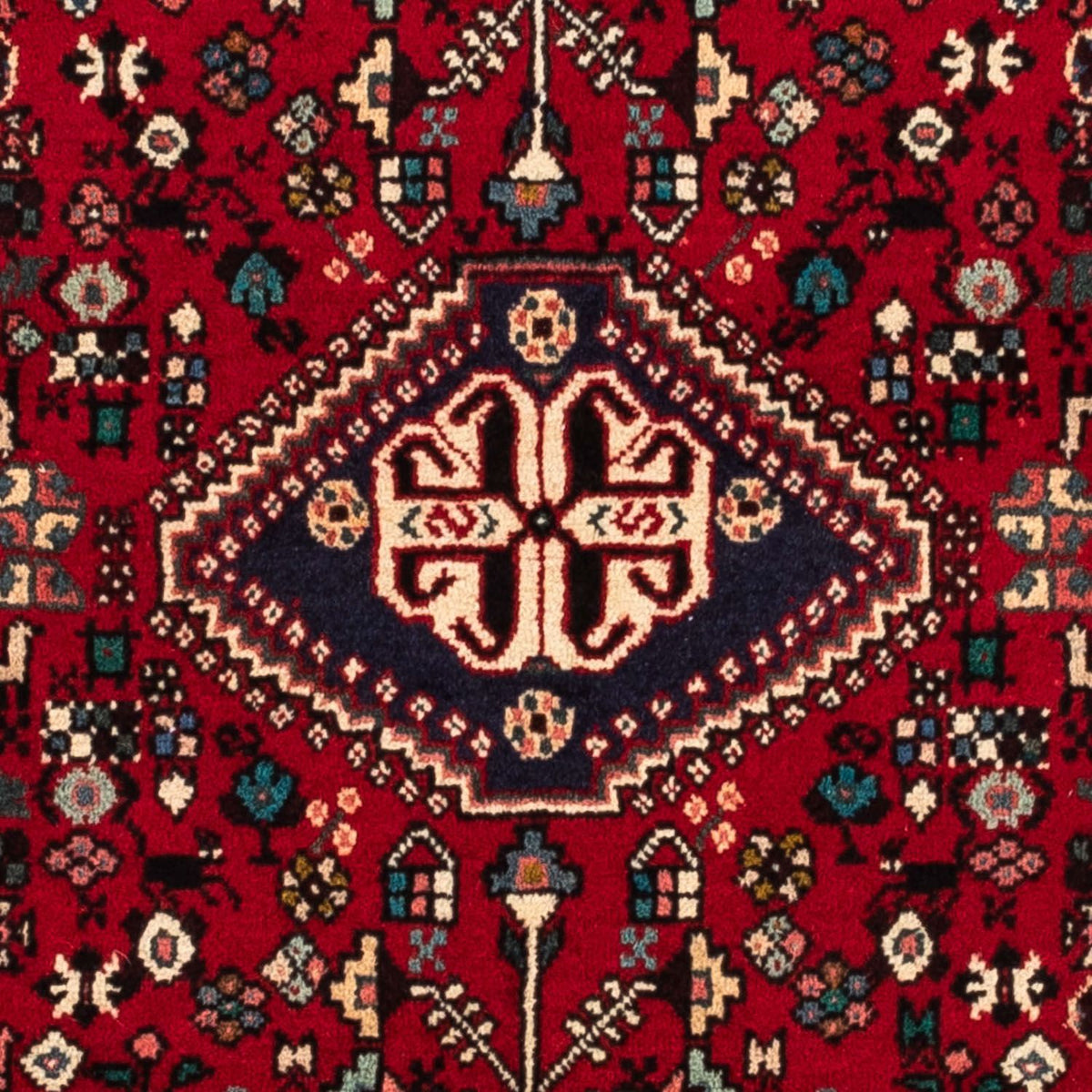 Alfombra persa - Nómada - 154 x 107 cm - rojo oscuro
