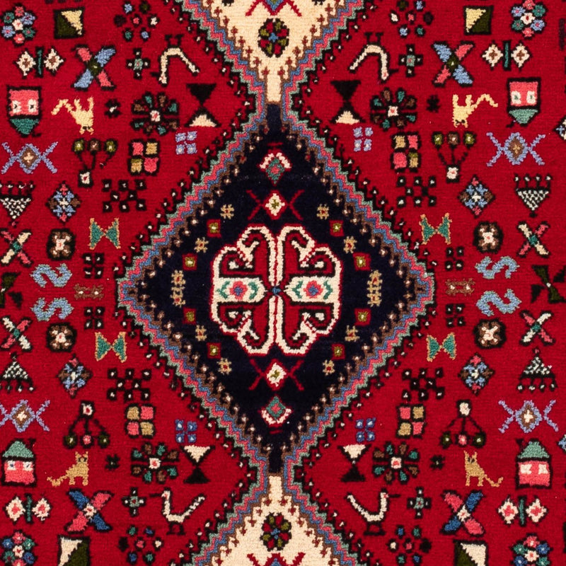 Alfombra persa - Nómada - 148 x 98 cm - rojo oscuro