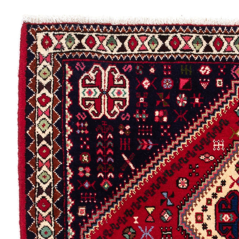 Alfombra persa - Nómada - 148 x 98 cm - rojo oscuro