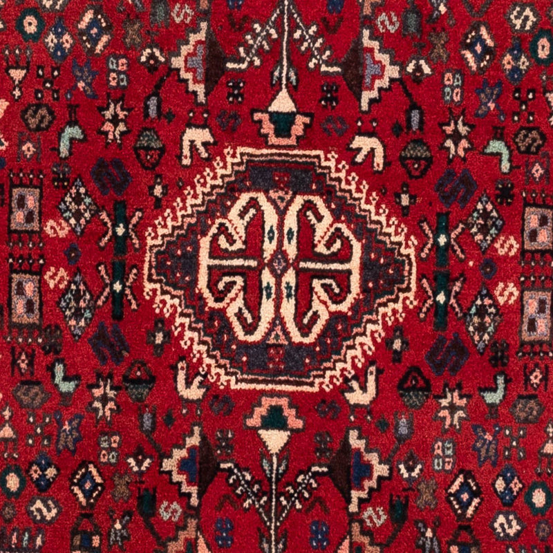 Alfombra persa - Nómada - 161 x 105 cm - rojo oscuro