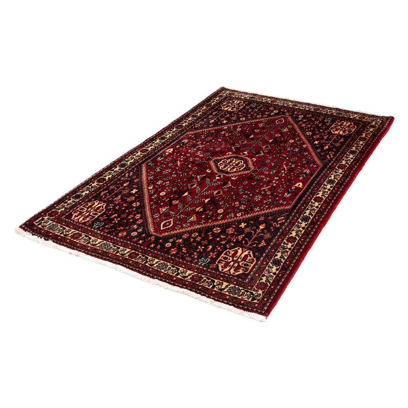 Alfombra persa - Nómada - 161 x 105 cm - rojo oscuro