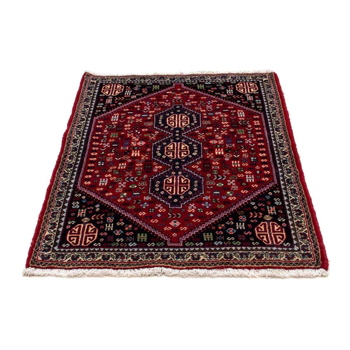 Alfombra persa - Nómada - 118 x 80 cm - rojo oscuro