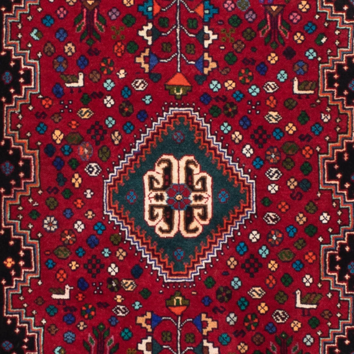 Alfombra de pasillo Alfombra persa - Nómada - 222 x 85 cm - rojo oscuro