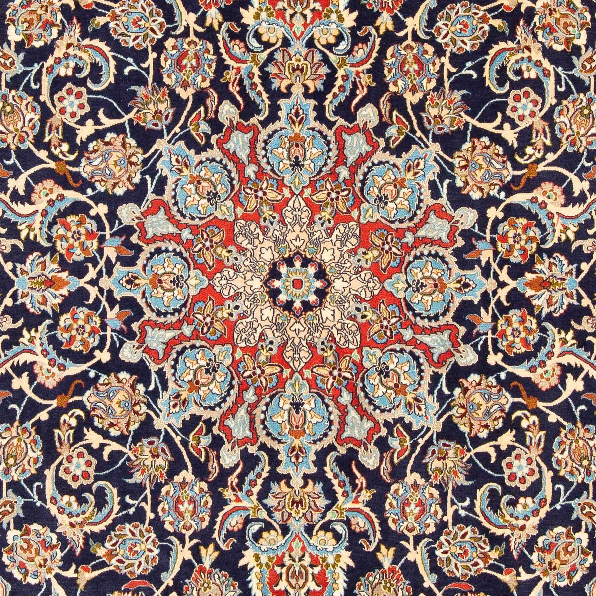 Alfombra Persa - Isfahan - Prima - 308 x 200 cm - azul oscuro