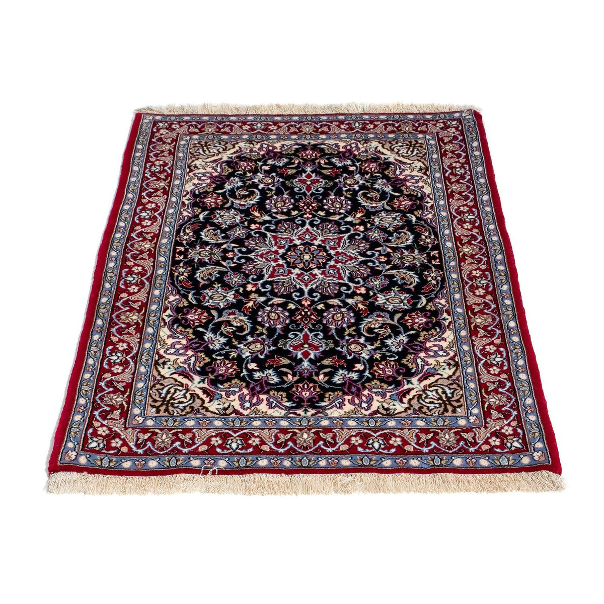 Alfombra Persa - Isfahan - Prima - 104 x 71 cm - rojo oscuro