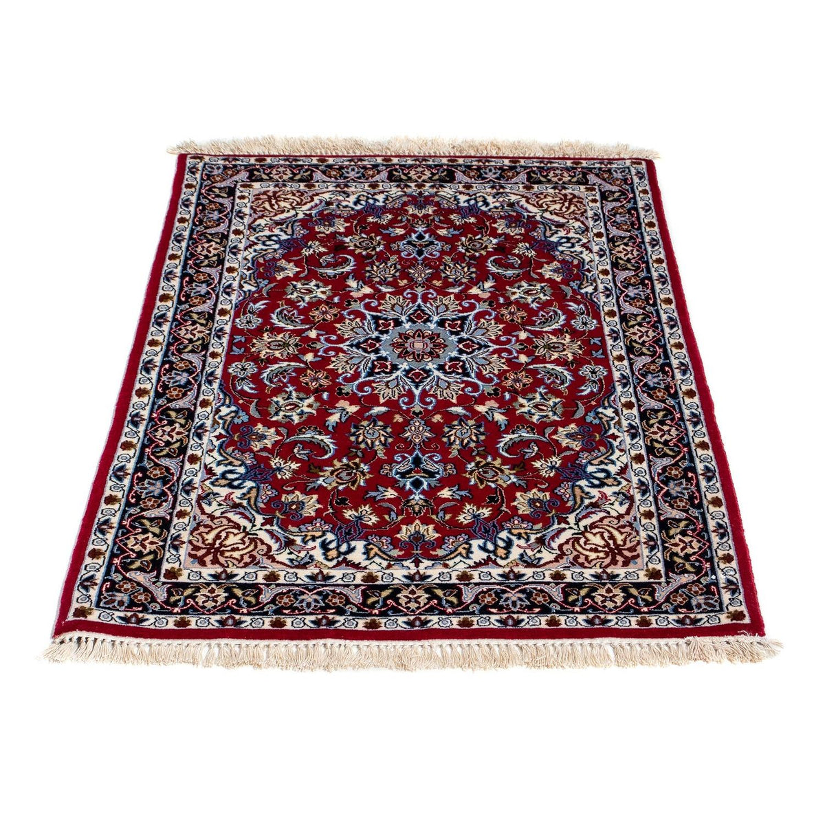 Alfombra Persa - Isfahan - Prima - 101 x 71 cm - rojo oscuro
