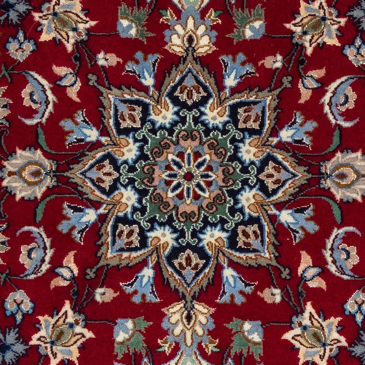 Alfombra Persa - Isfahan - Prima - 100 x 70 cm - rojo oscuro