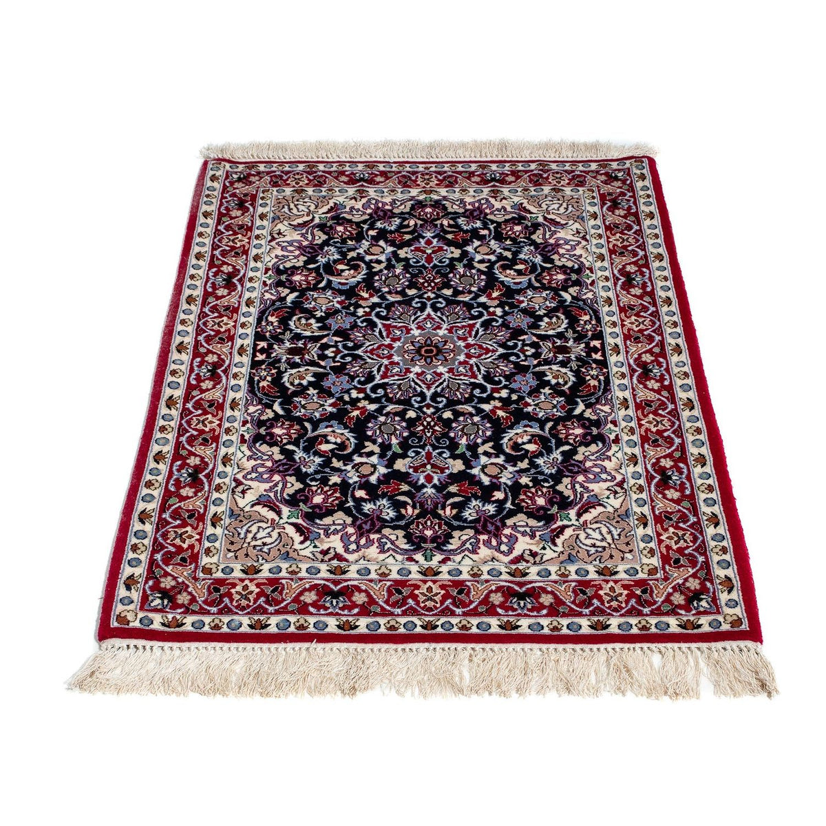 Alfombra Persa - Isfahan - Prima - 104 x 73 cm - rojo oscuro
