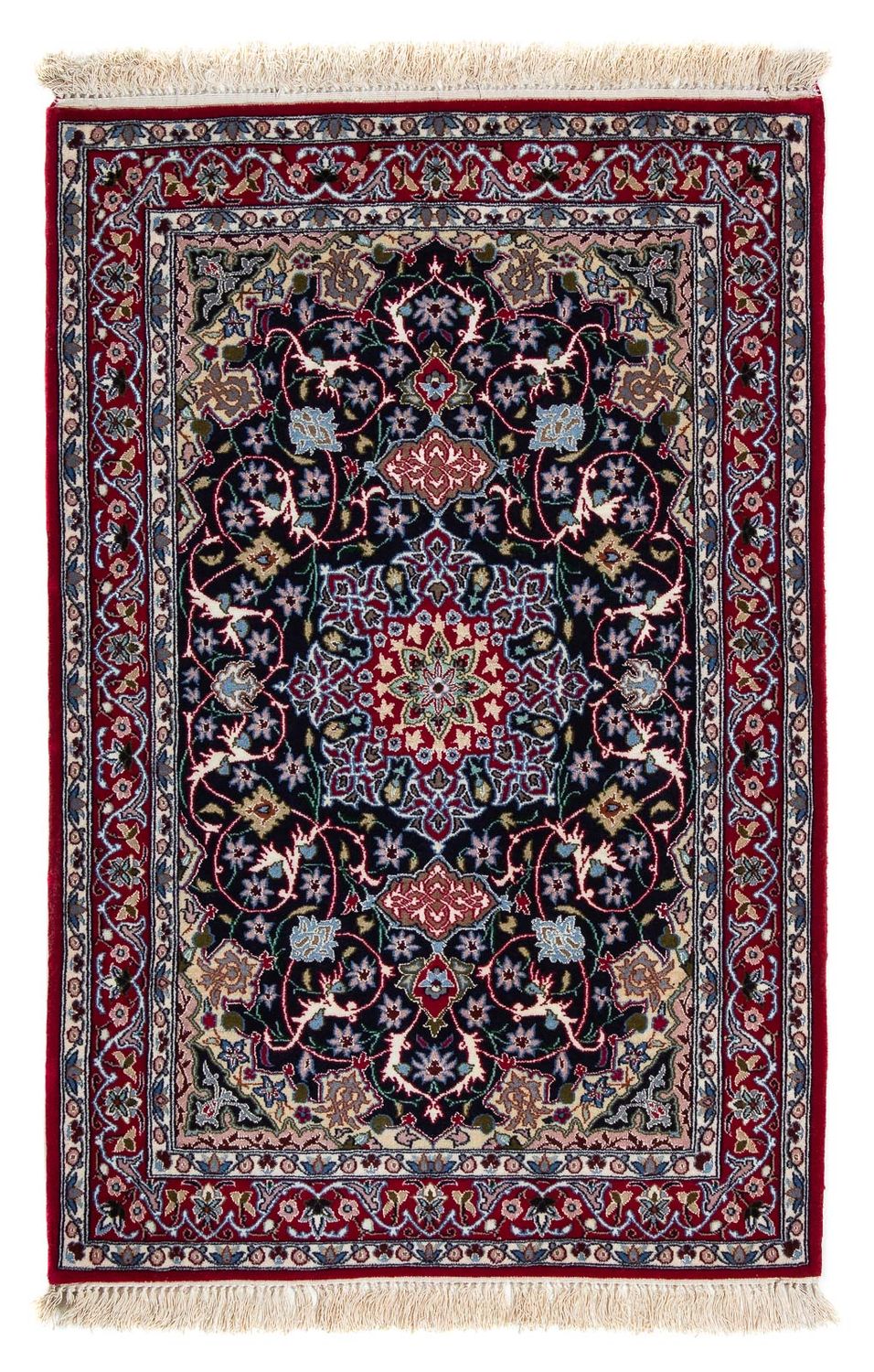Alfombra Persa - Isfahan - Prima - 105 x 70 cm - rojo oscuro