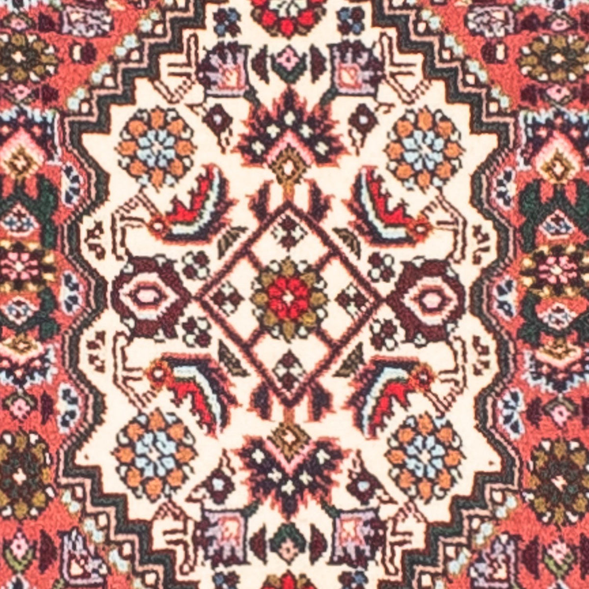 Alfombra persa - Bidjar - 165 x 98 cm - rojo claro