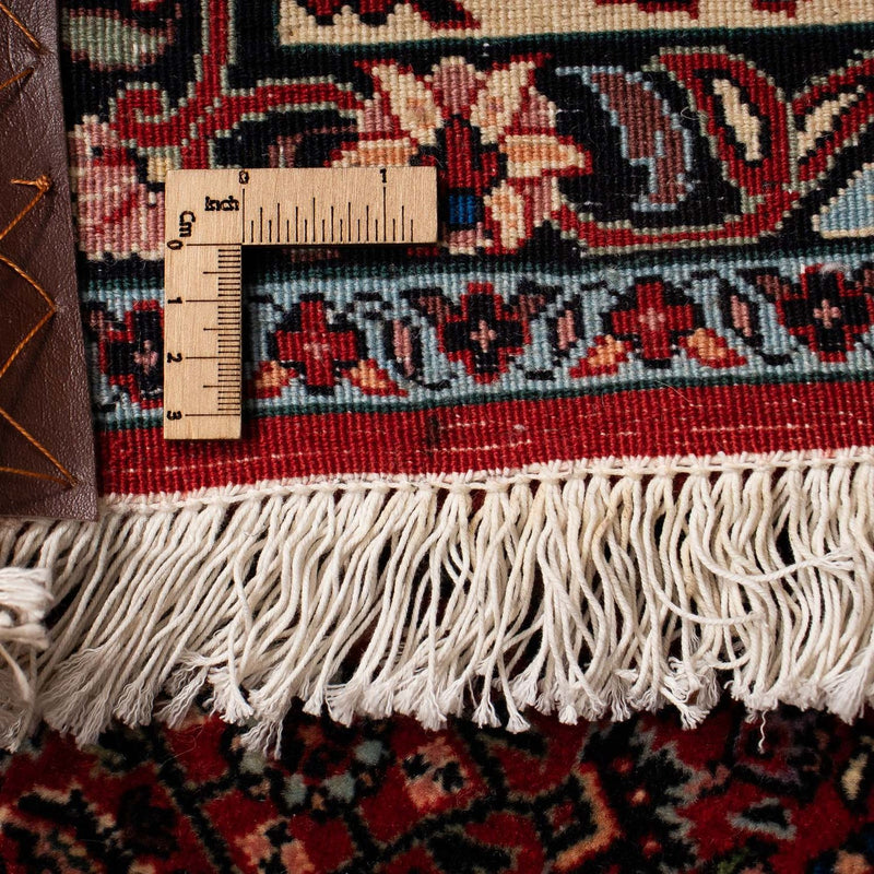 Alfombra persa - Bidjar - 257 x 204 cm - rojo oscuro