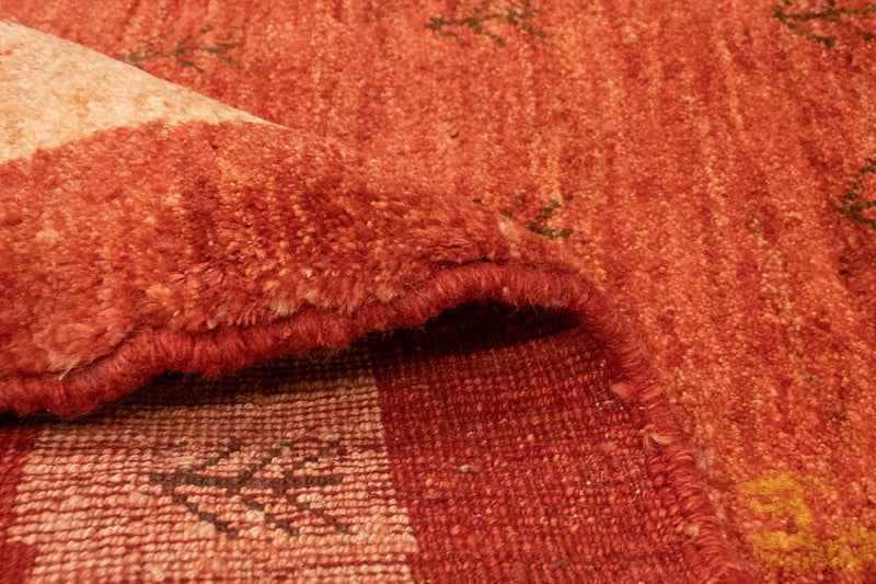 Alfombra Gabbeh - Loribaft Persa - 194 x 156 cm - rojo