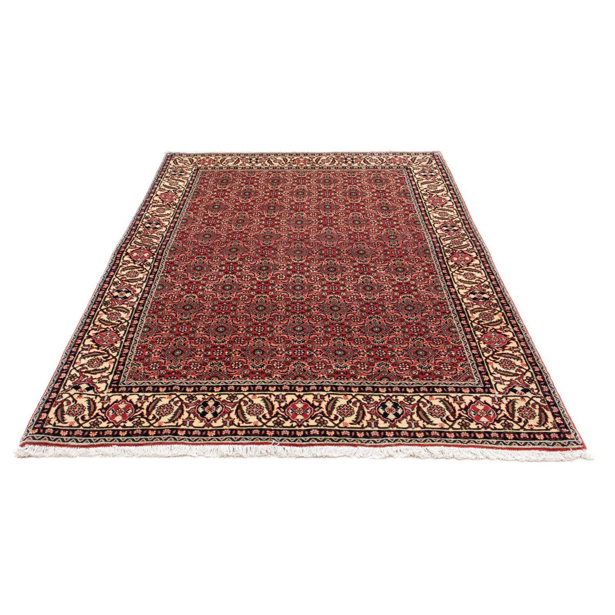 Alfombra persa - Bidjar - 208 x 139 cm - rojo