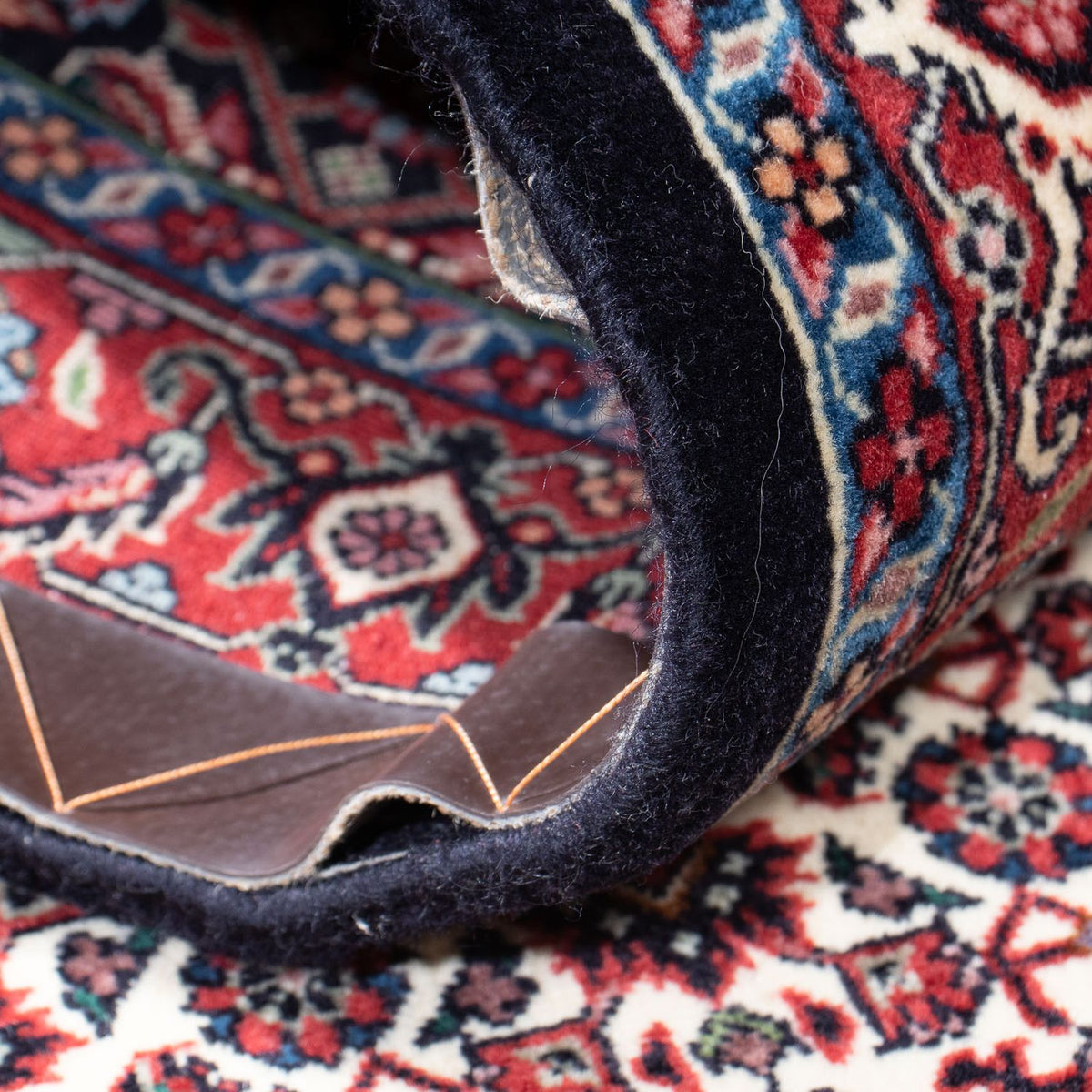 Alfombra de pasillo Alfombra persa - Bidjar - 206 x 73 cm - azul oscuro