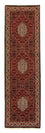 Alfombra de pasillo Alfombra persa - Bidjar - 296 x 83 cm - rojo oscuro