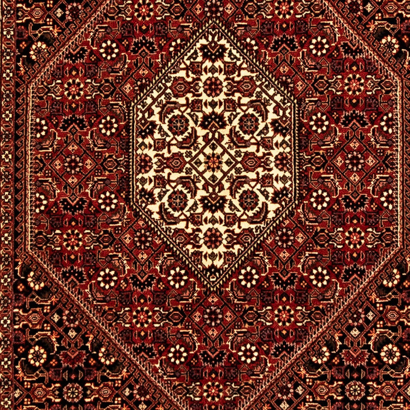 Alfombra de pasillo Alfombra persa - Bidjar - 296 x 83 cm - rojo oscuro