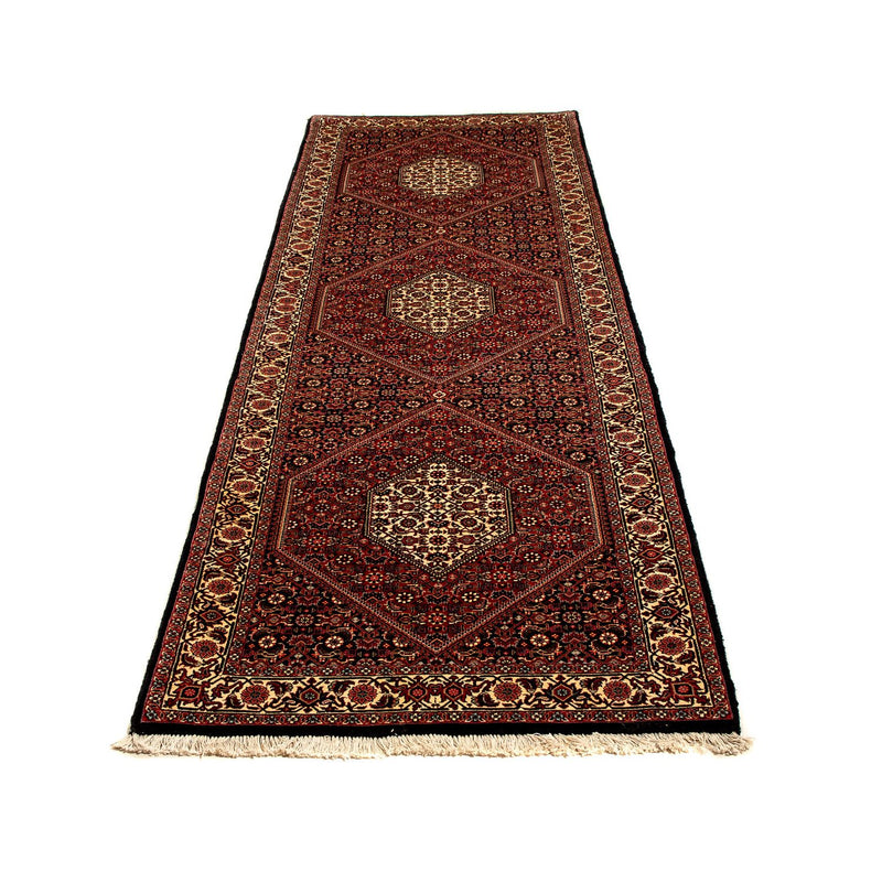 Alfombra de pasillo Alfombra persa - Bidjar - 296 x 83 cm - rojo oscuro