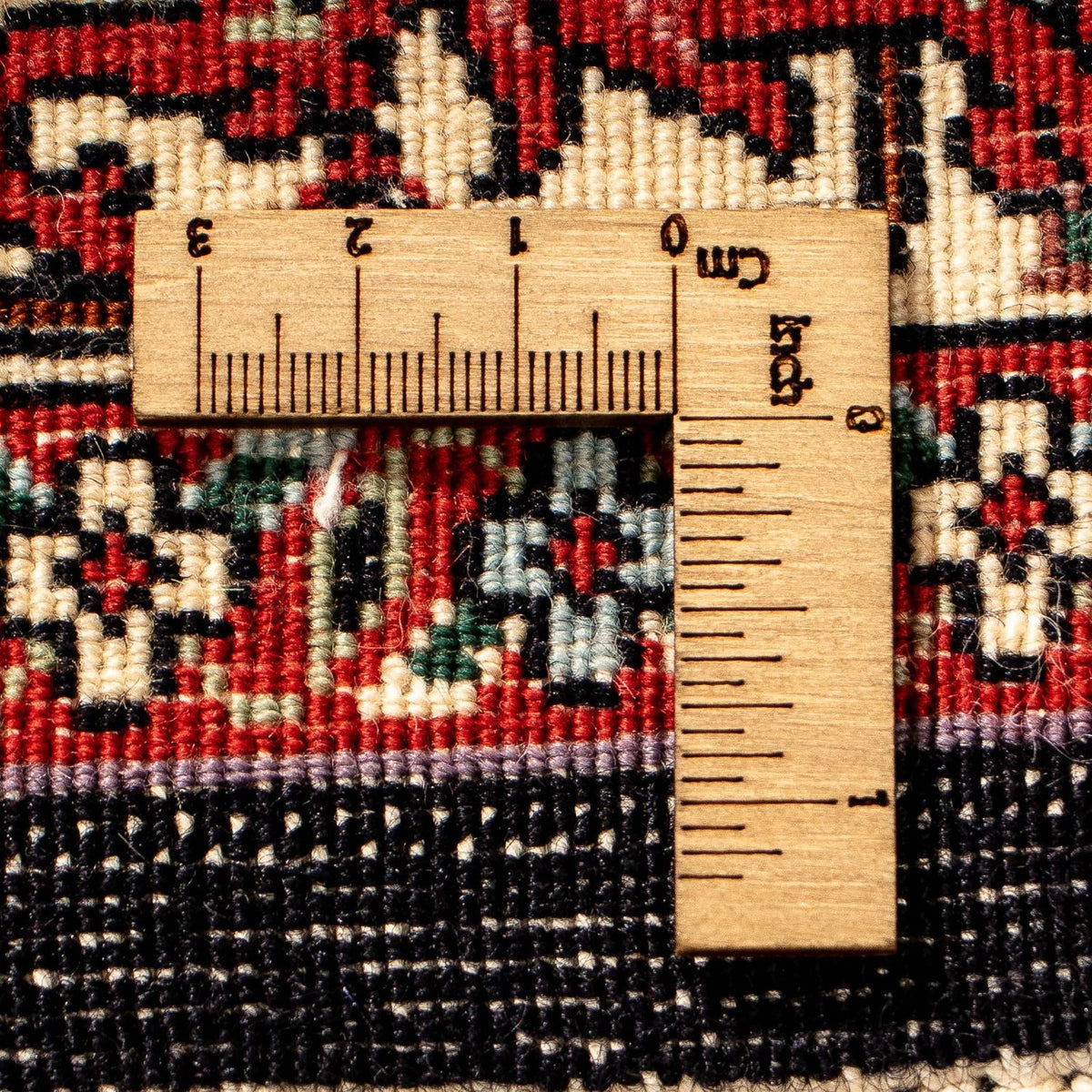 Alfombra de pasillo Alfombra persa - Bidjar - 296 x 83 cm - rojo oscuro