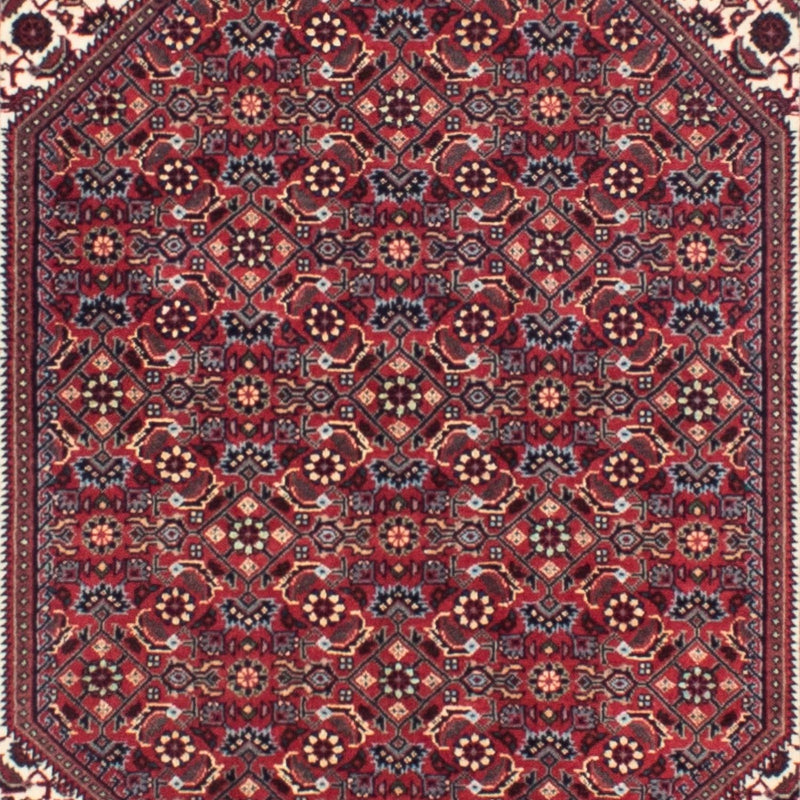 Alfombra de pasillo Alfombra persa - Bidjar - 313 x 83 cm - rojo oscuro