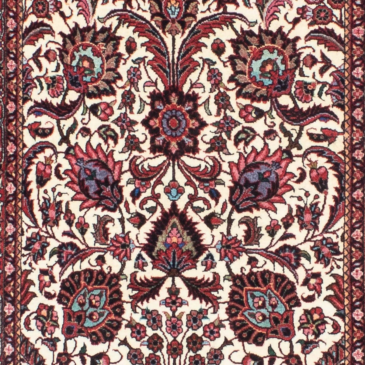 Alfombra de pasillo Alfombra persa - Bidjar - 291 x 80 cm - beige