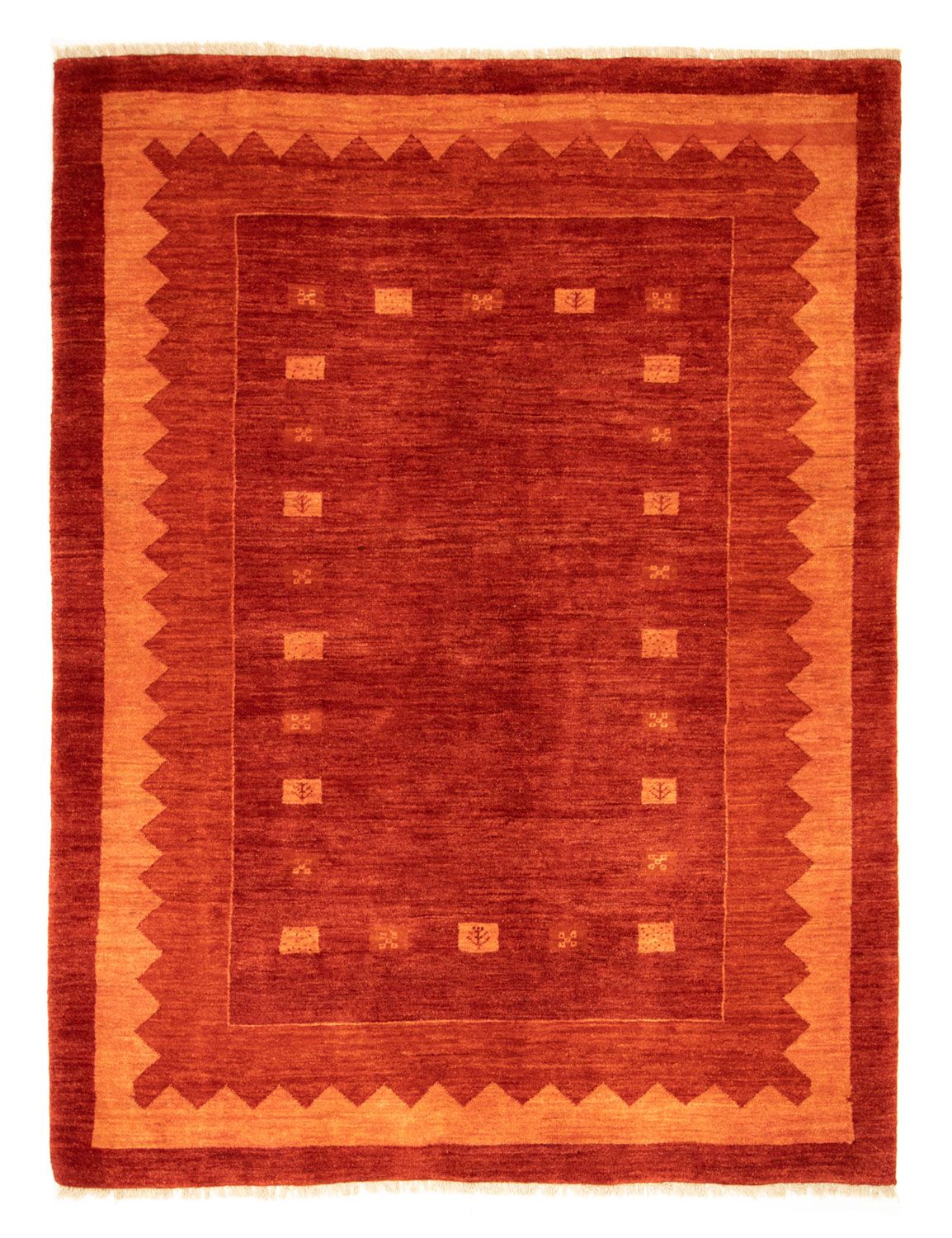Alfombra Gabbeh - Persa - 230 x 175 cm - rojo