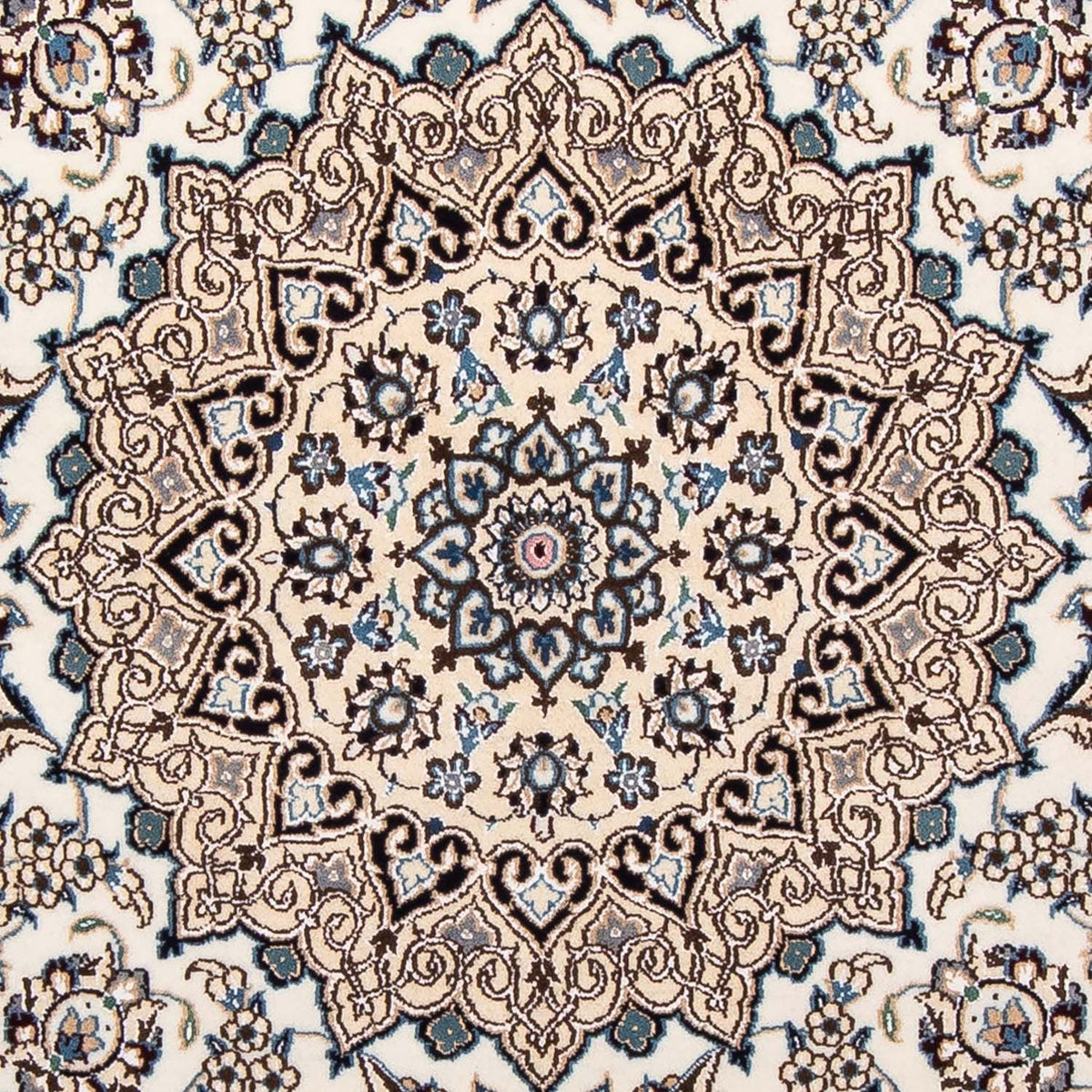 Alfombra Persa - Nain - Real cuadrado - 210 x 202 cm - beige