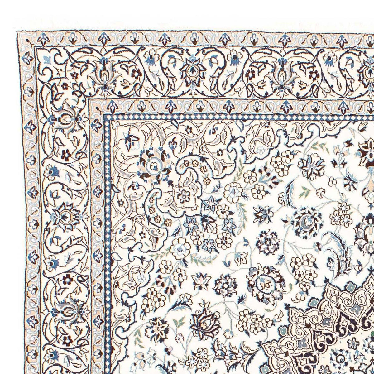 Alfombra Persa - Nain - Real cuadrado - 205 x 198 cm - beige