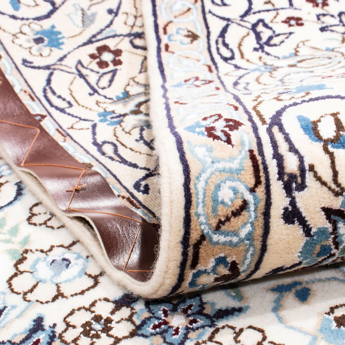 Alfombra Persa - Nain - Real cuadrado - 205 x 198 cm - beige