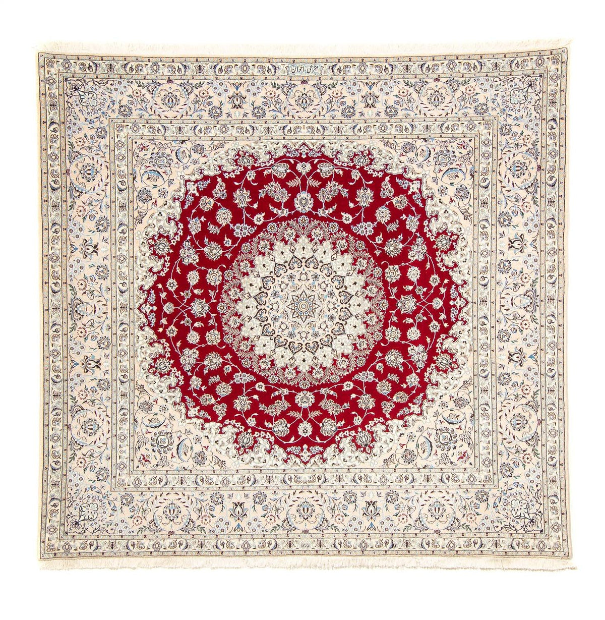 Alfombra Persa - Nain - Prima cuadrado - 204 x 193 cm - beige