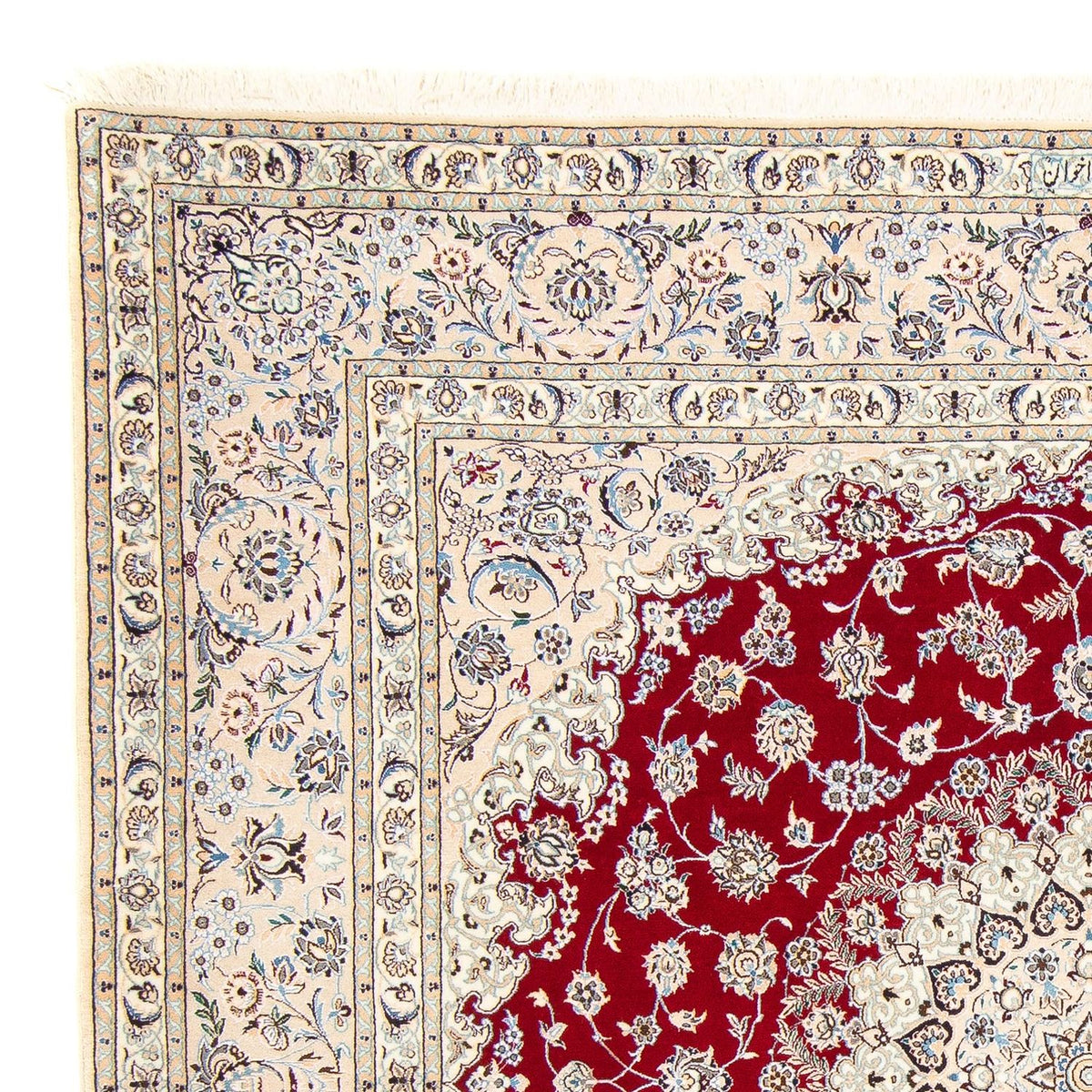 Alfombra Persa - Nain - Prima cuadrado - 204 x 193 cm - beige