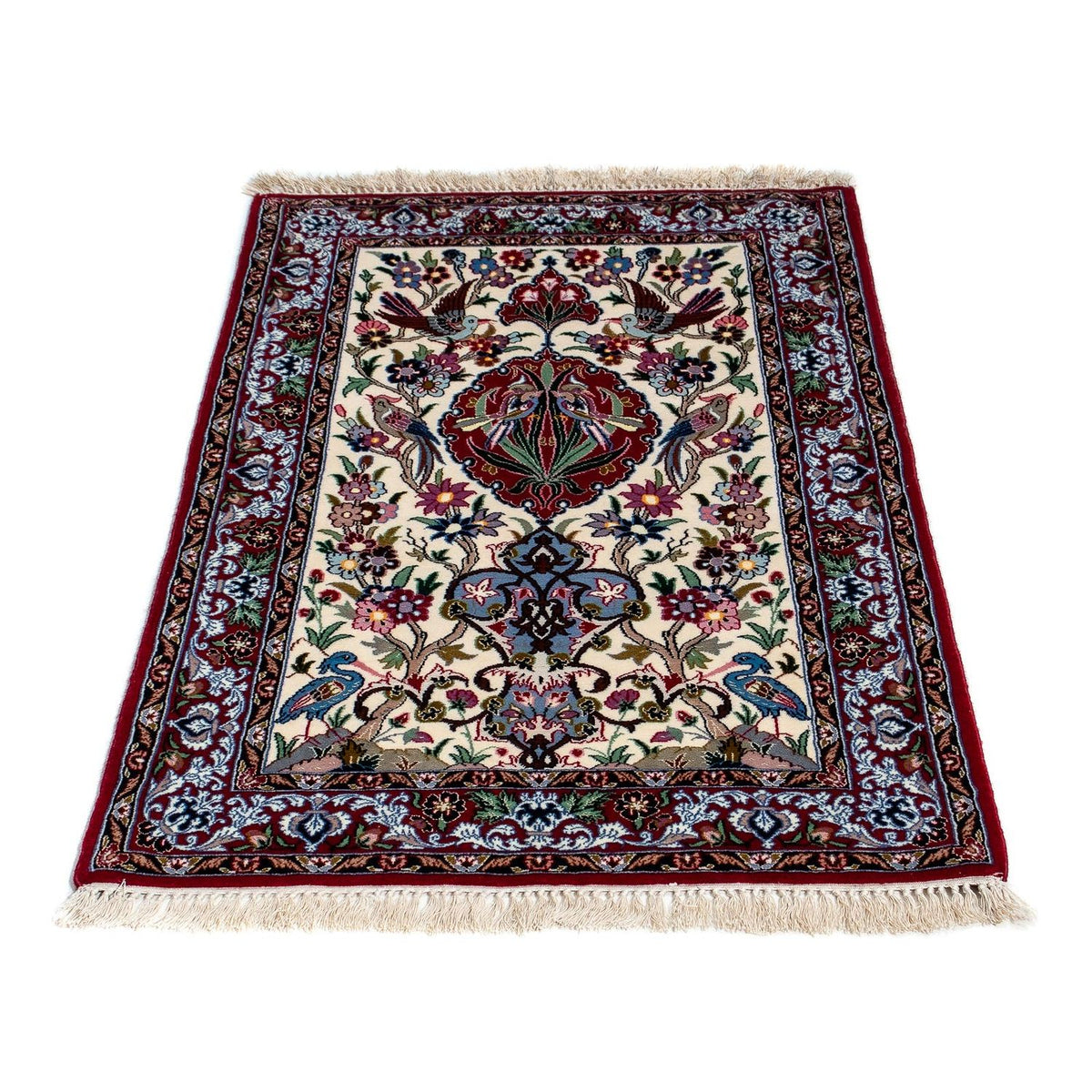 Alfombra Persa - Isfahan - Prima - 105 x 67 cm - rojo oscuro