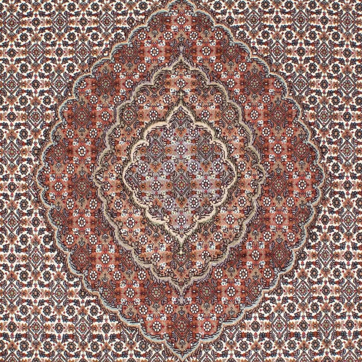 Alfombra persa - Tabriz - 212 x 153 cm - marrón claro