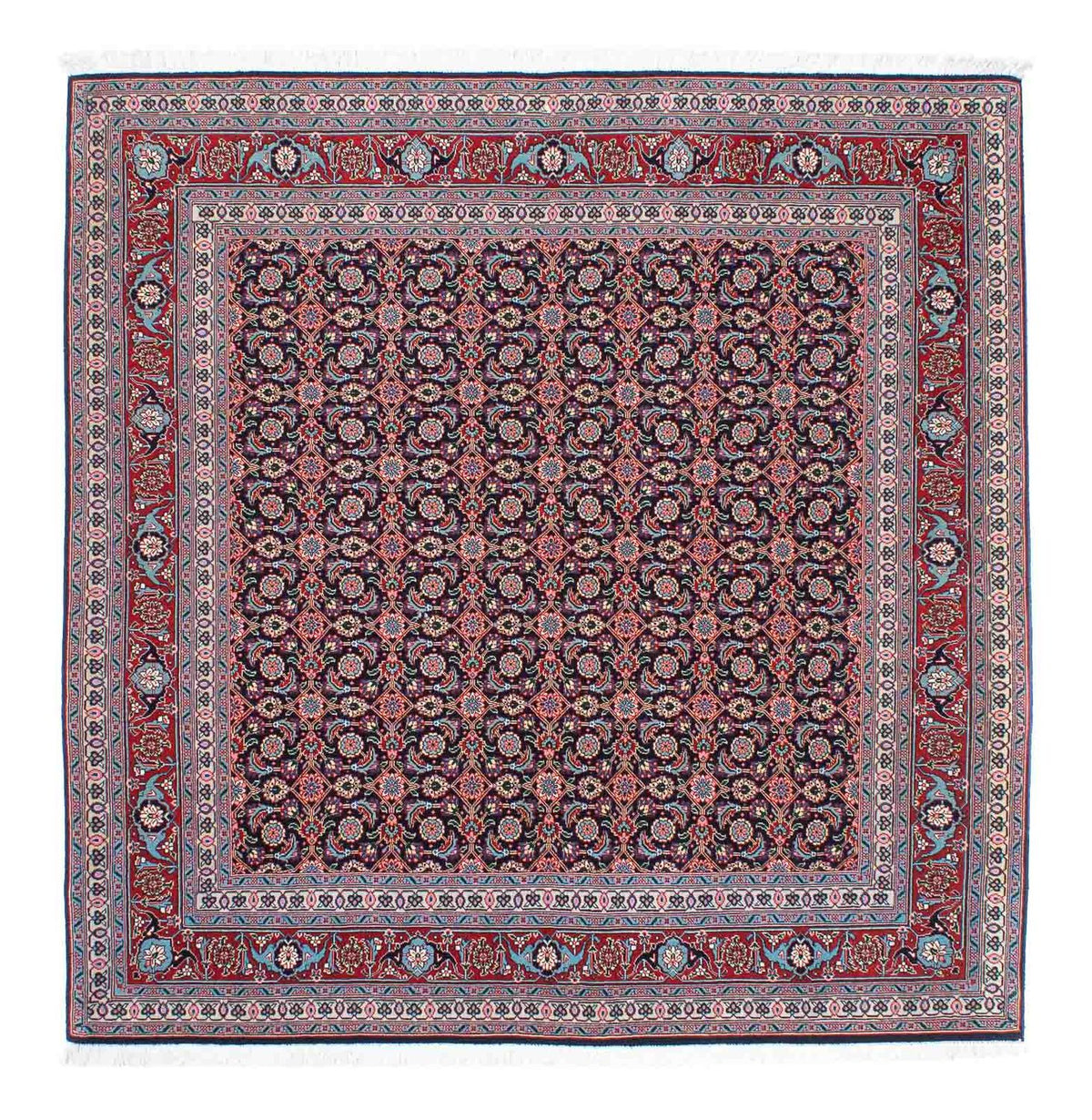 Alfombra persa - Tabriz cuadrado - 156 x 155 cm - multicolor
