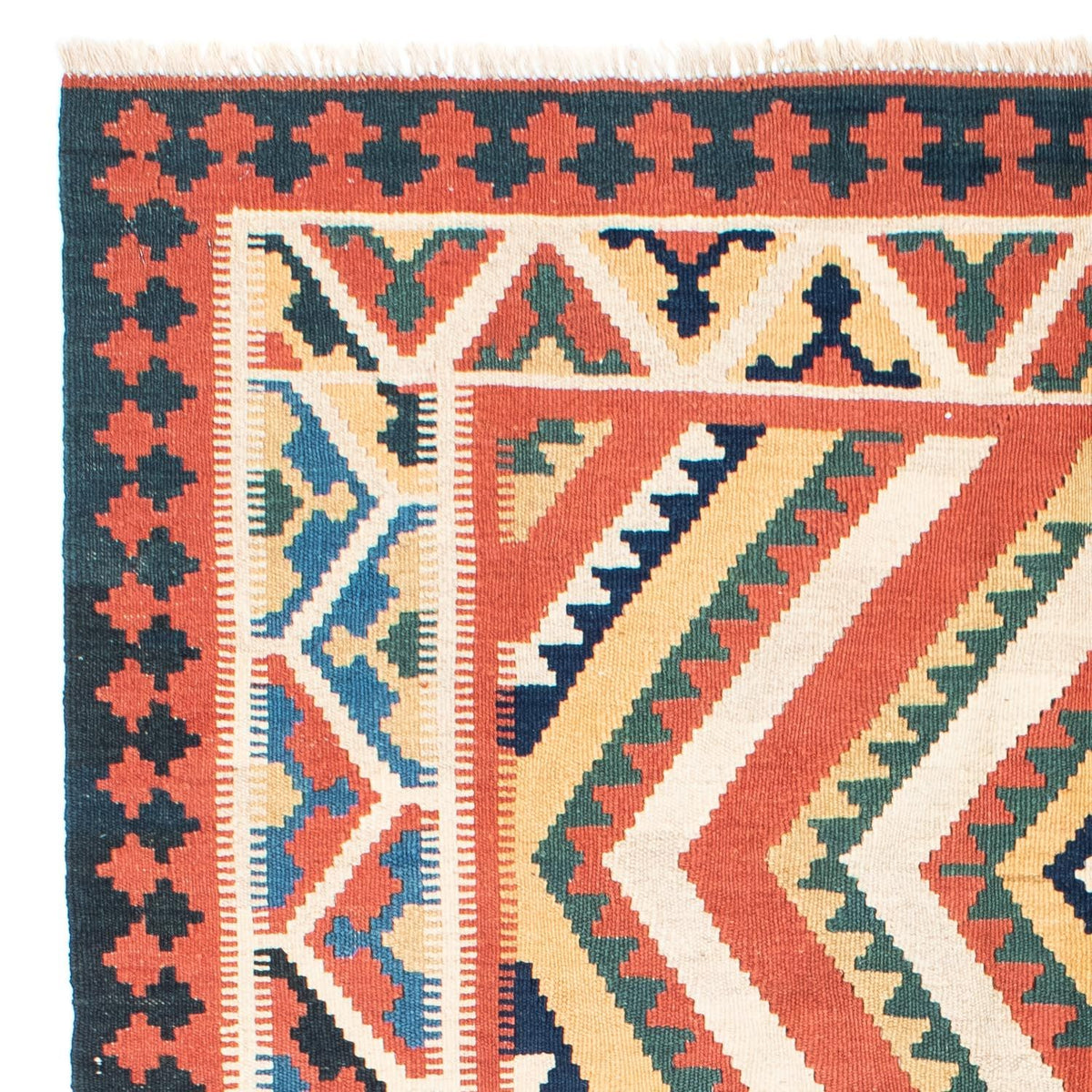 Alfombra Kelim - Oriental - 212 x 146 cm - óxido