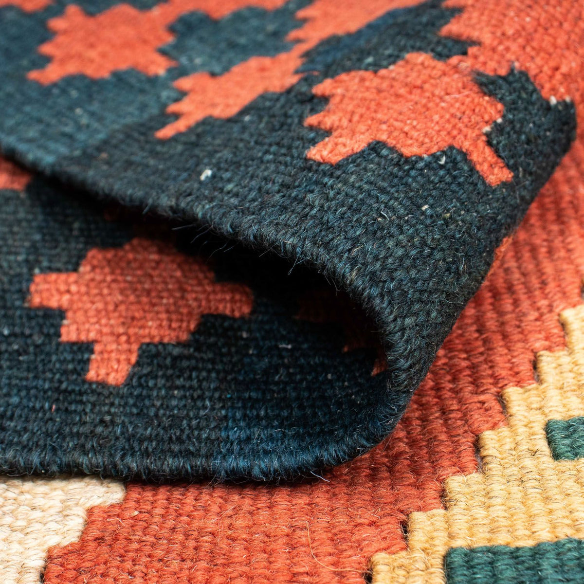 Alfombra Kelim - Oriental - 212 x 146 cm - óxido