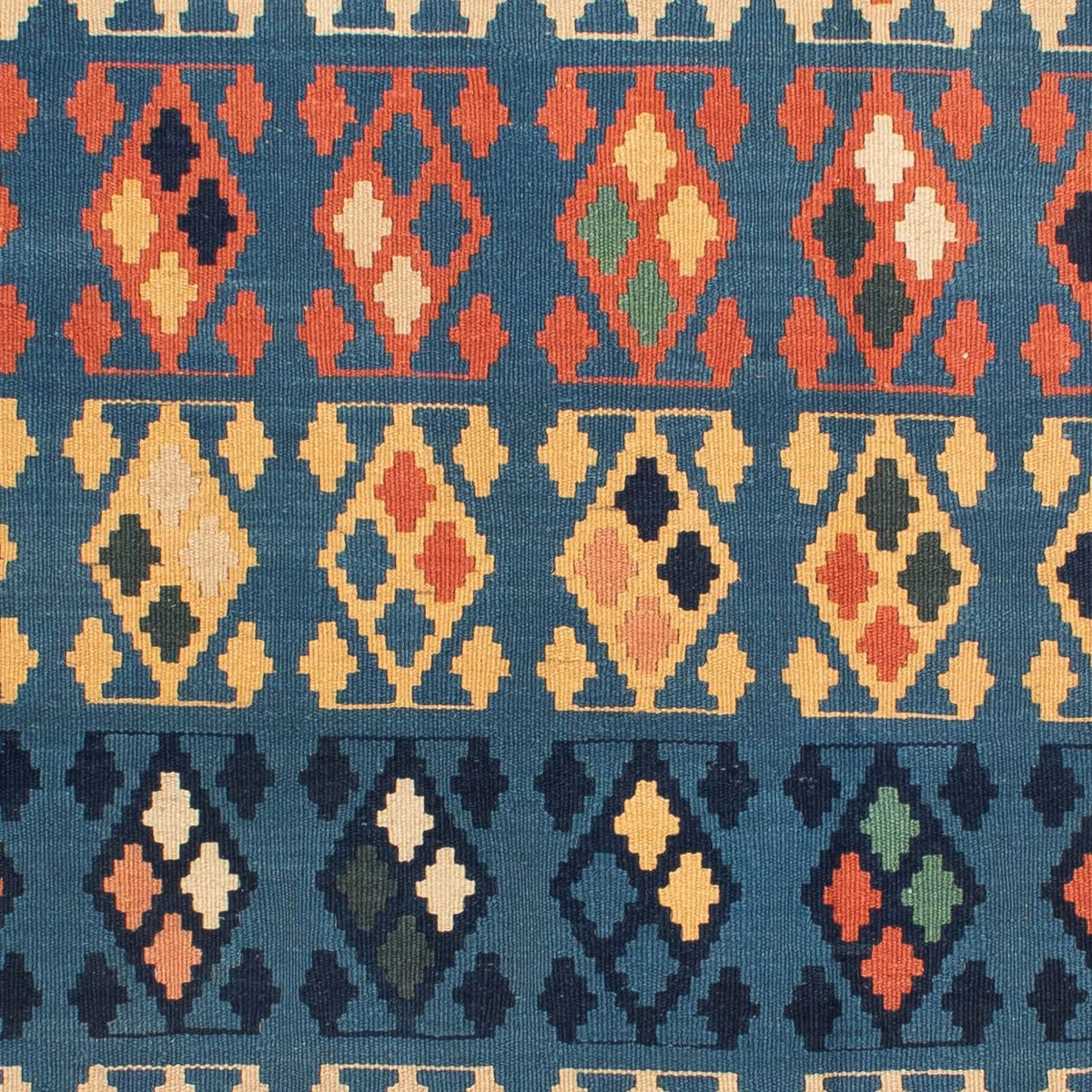 Alfombra Kelim - Oriental cuadrado - 212 x 197 cm - azul