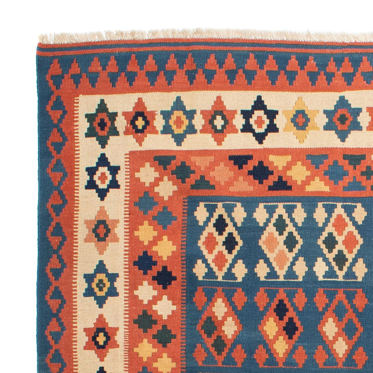Alfombra Kelim - Oriental cuadrado - 212 x 197 cm - azul