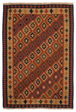 Alfombra Kelim - Oriental - 210 x 155 cm - marrón