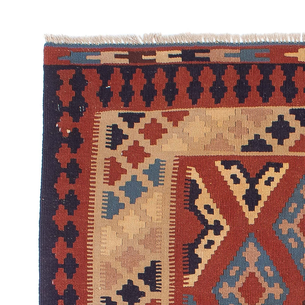 Alfombra Kelim - Oriental - 170 x 114 cm - rojo oscuro