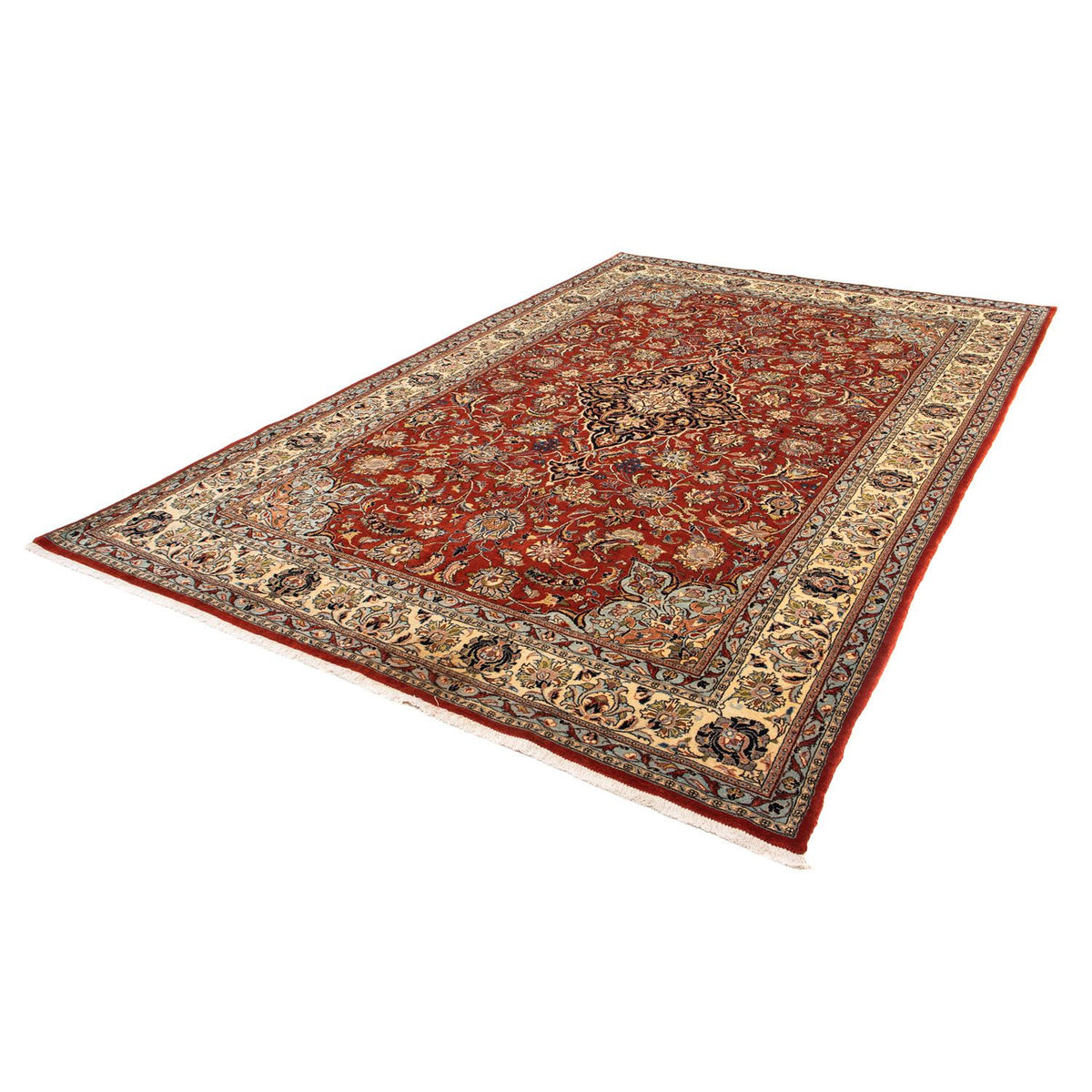 Alfombra persa - Clásica - 297 x 198 cm - rojo oscuro
