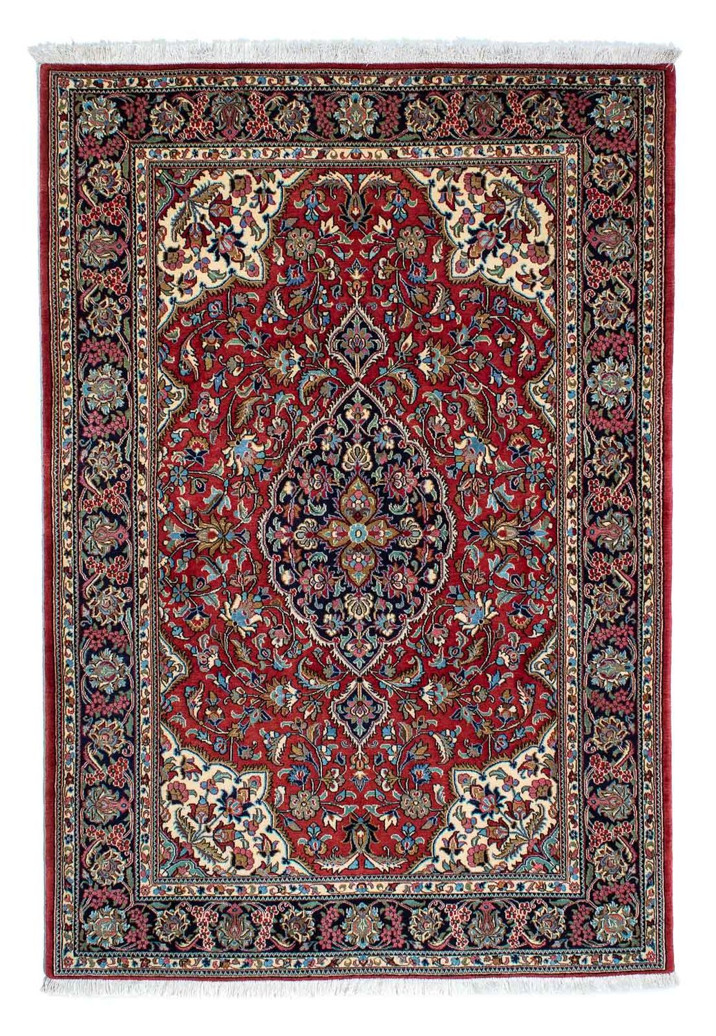 Alfombra persa - Ghom - 205 x 137 cm - rojo
