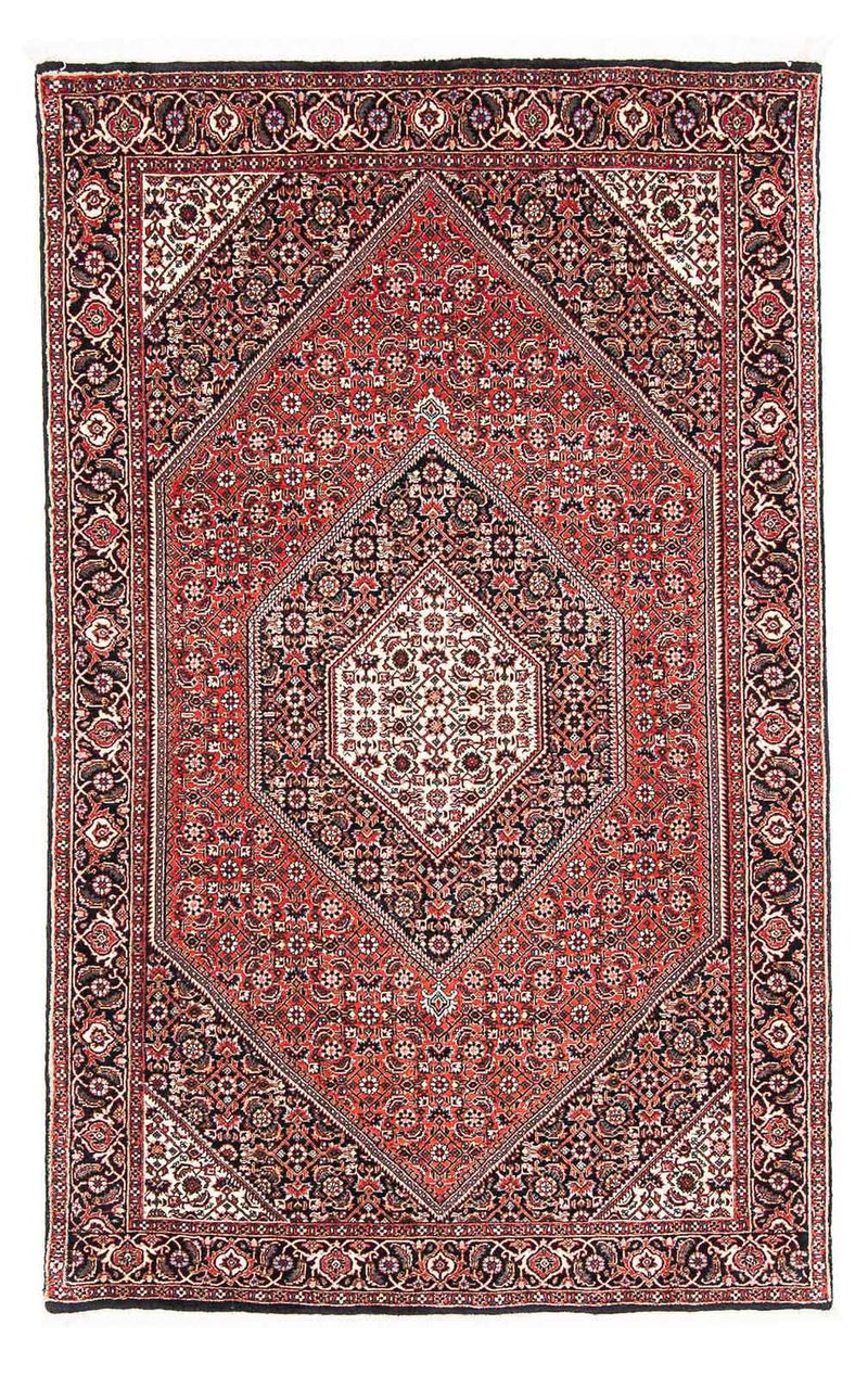 Alfombra persa - Bidjar - 182 x 110 cm - rojo