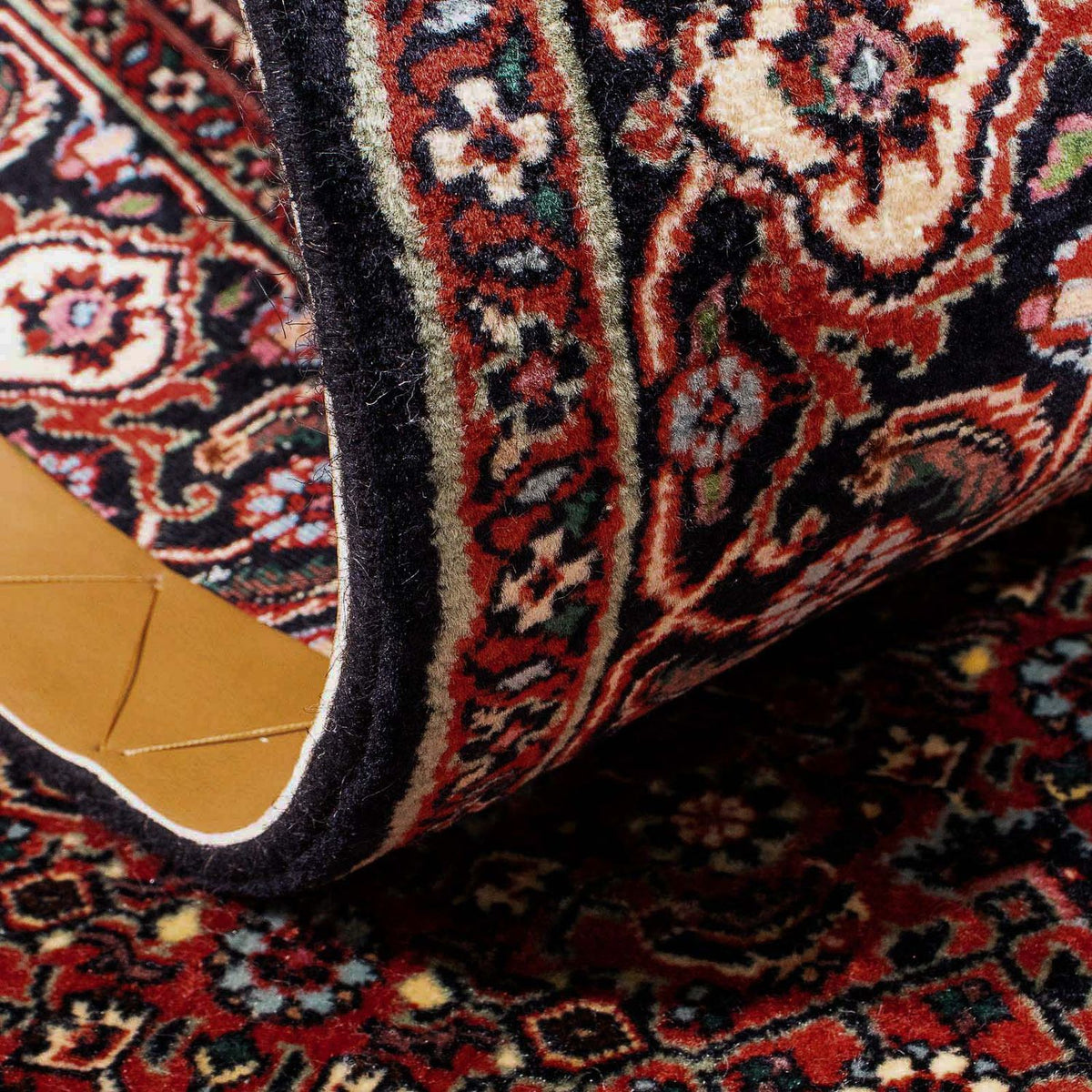 Alfombra persa - Bidjar - 182 x 110 cm - rojo