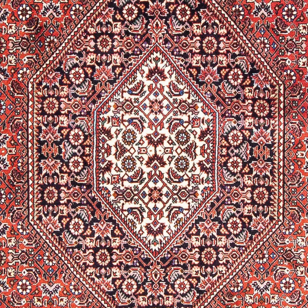 Alfombra de pasillo Alfombra persa - Bidjar - 181 x 104 cm - rojo