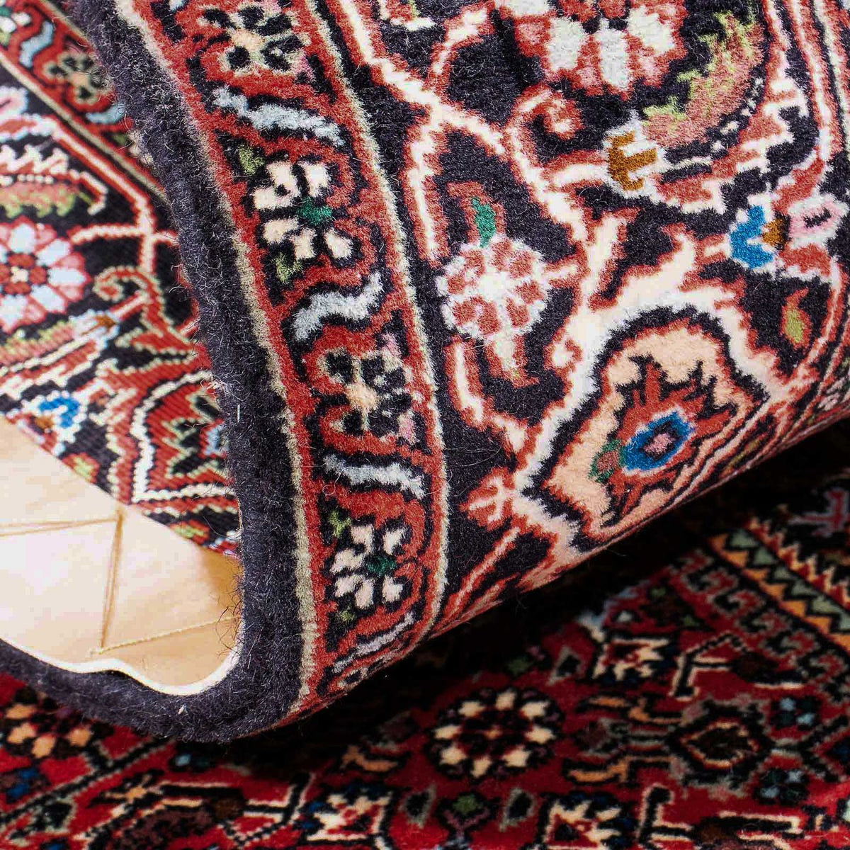 Alfombra persa - Bidjar - 175 x 110 cm - rojo